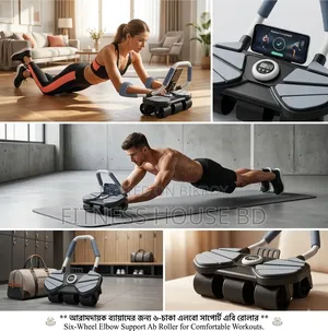Six Wheel Elbow Support Abdominal Roller