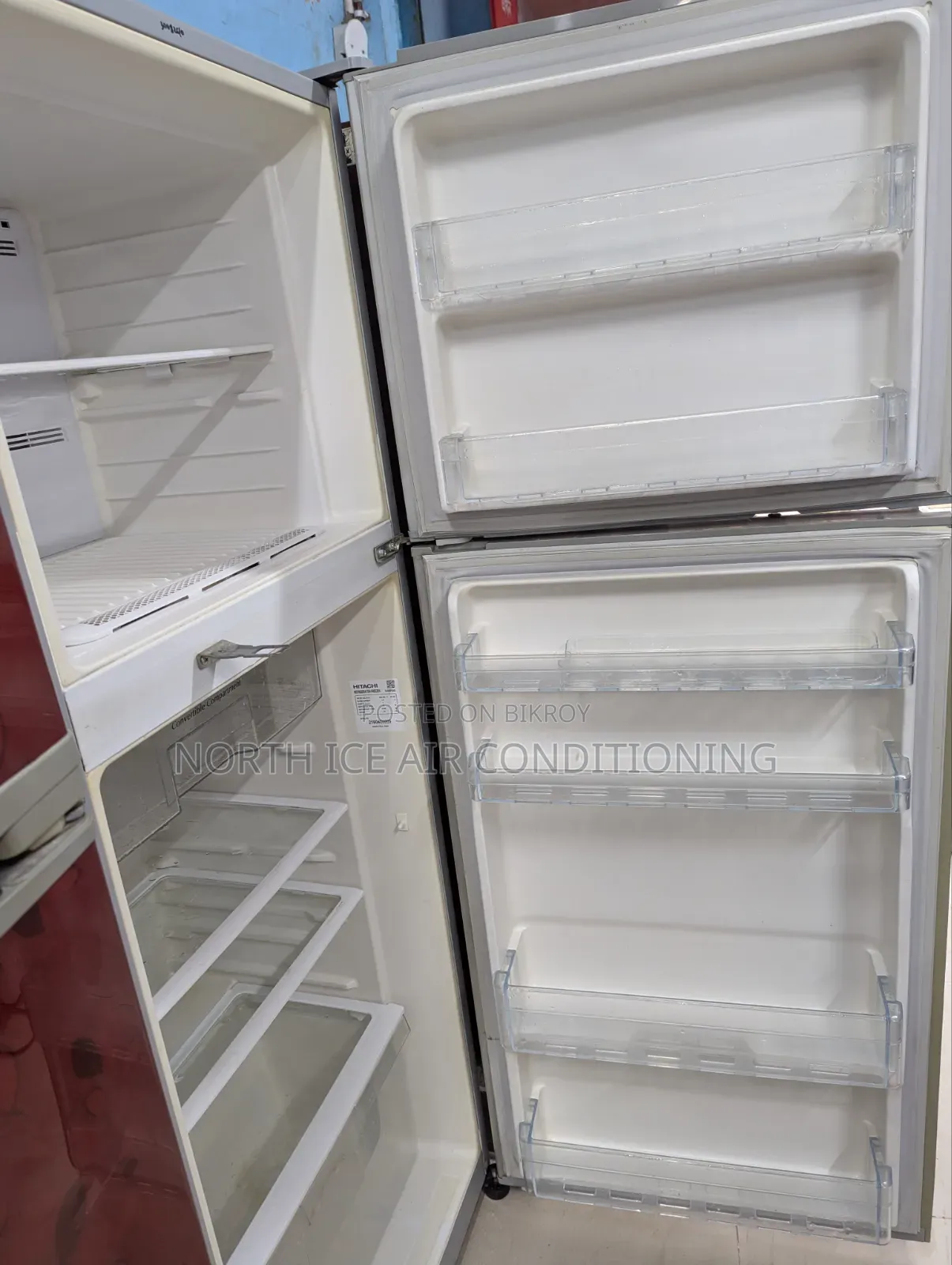 Hitaci Silver Colour Non Frost Inverter Fridge 275 Ltr.