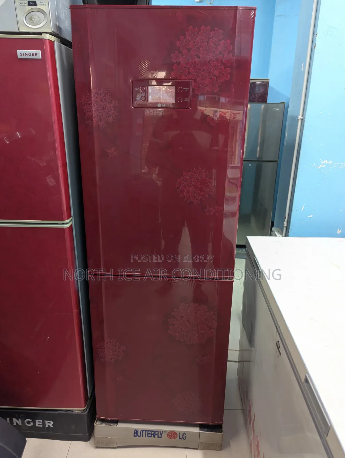 LG Red Colour Frost Fridge 235 Ltr.