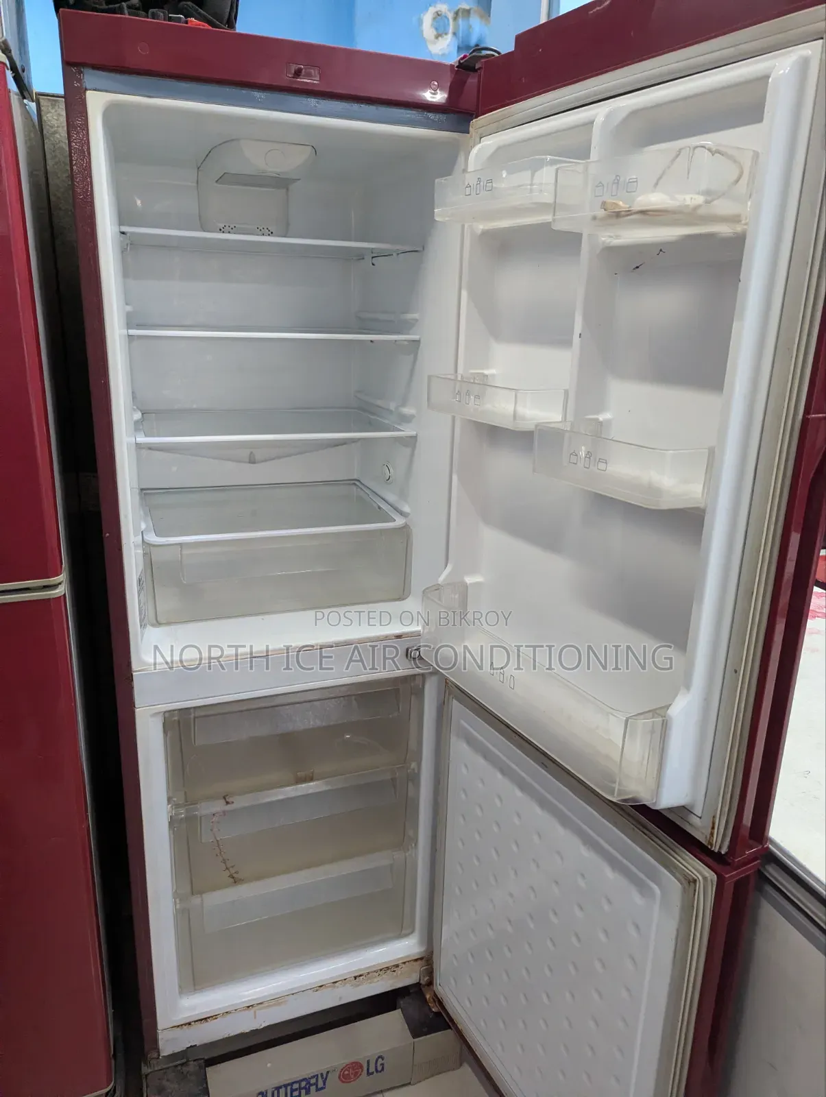 LG Red Colour Frost Fridge 235 Ltr.