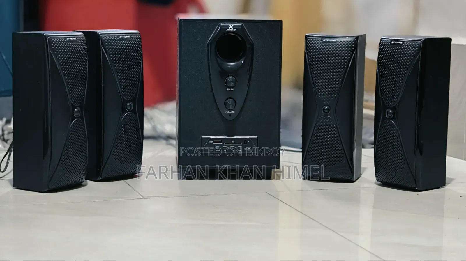 Xtreme TUFAAN 4:1 Black Bluetooth Speaker