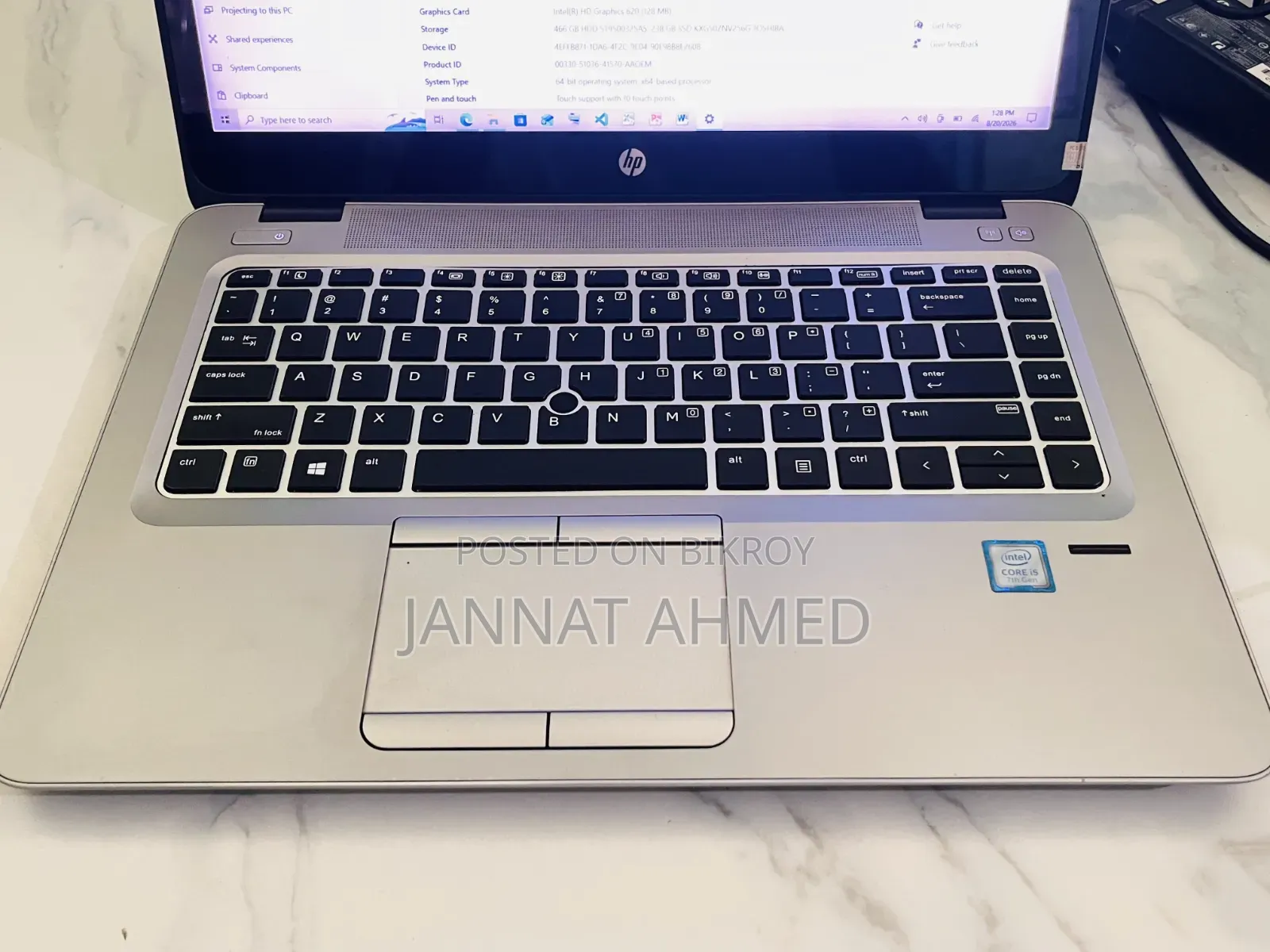 Laptop HP EliteBook 840 G4 8GB Intel Core i5 HDD+SSD 256GB