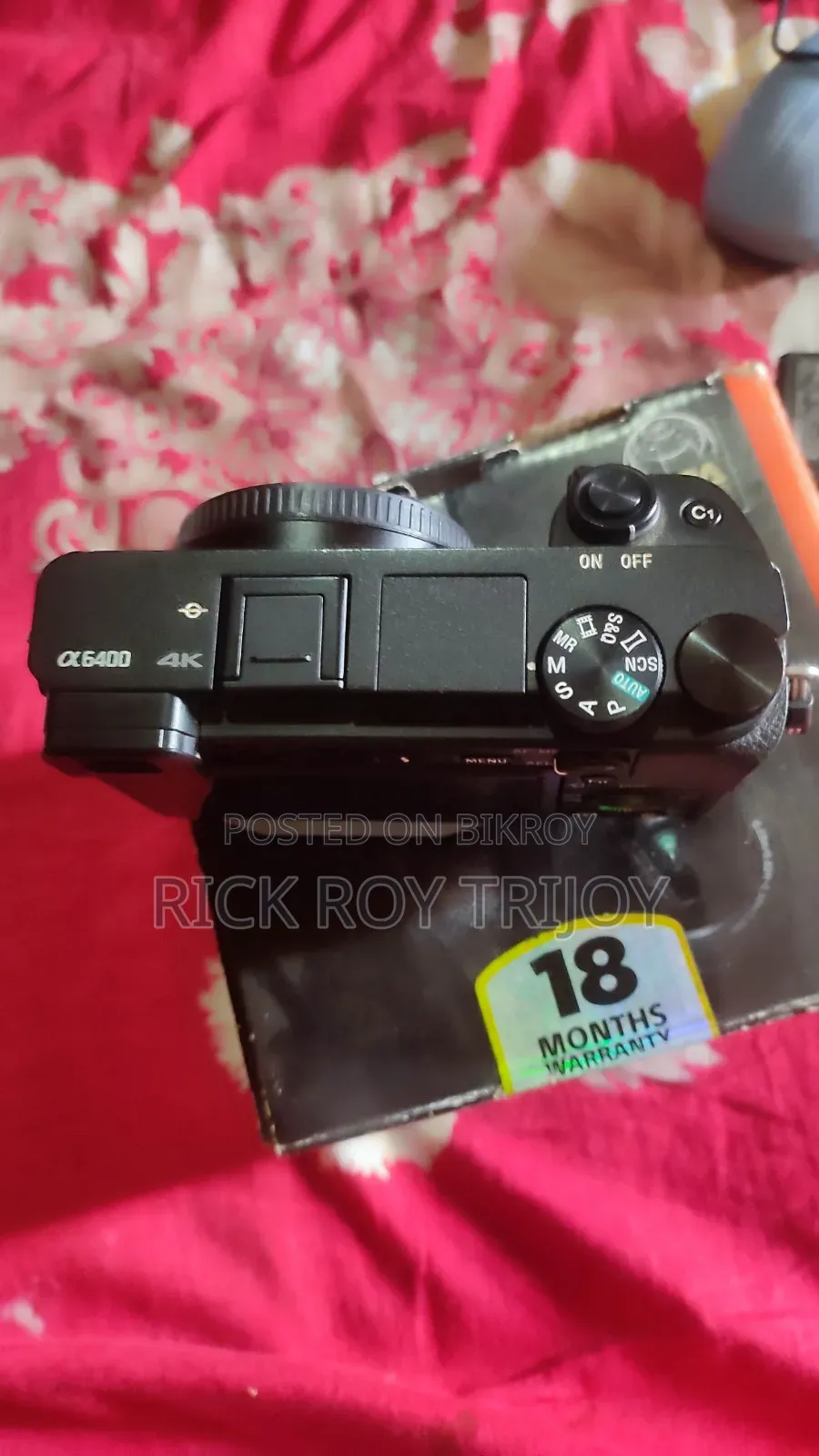 Sony 6400 ,Full Fresh Official Body,7 Month Warranty Left