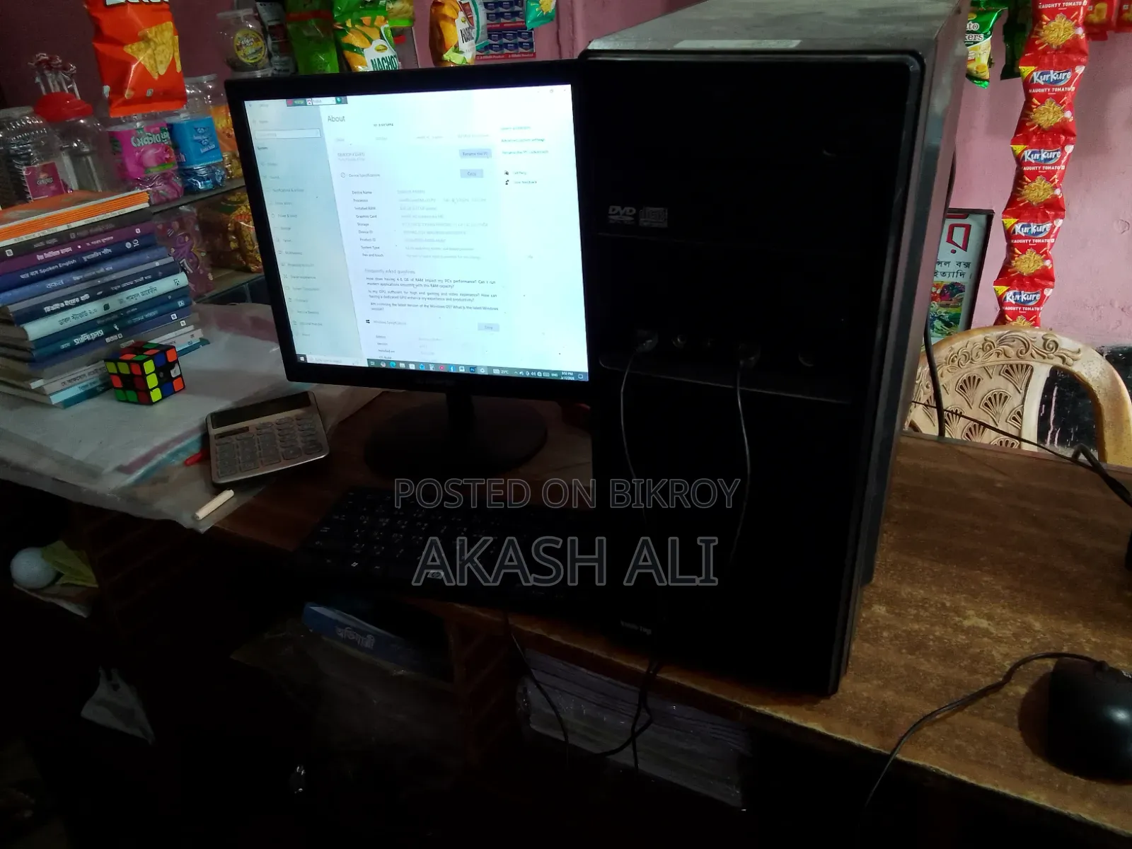 Desktop Computer Dell 4GB Intel Core i3 HDD+SSD 1T