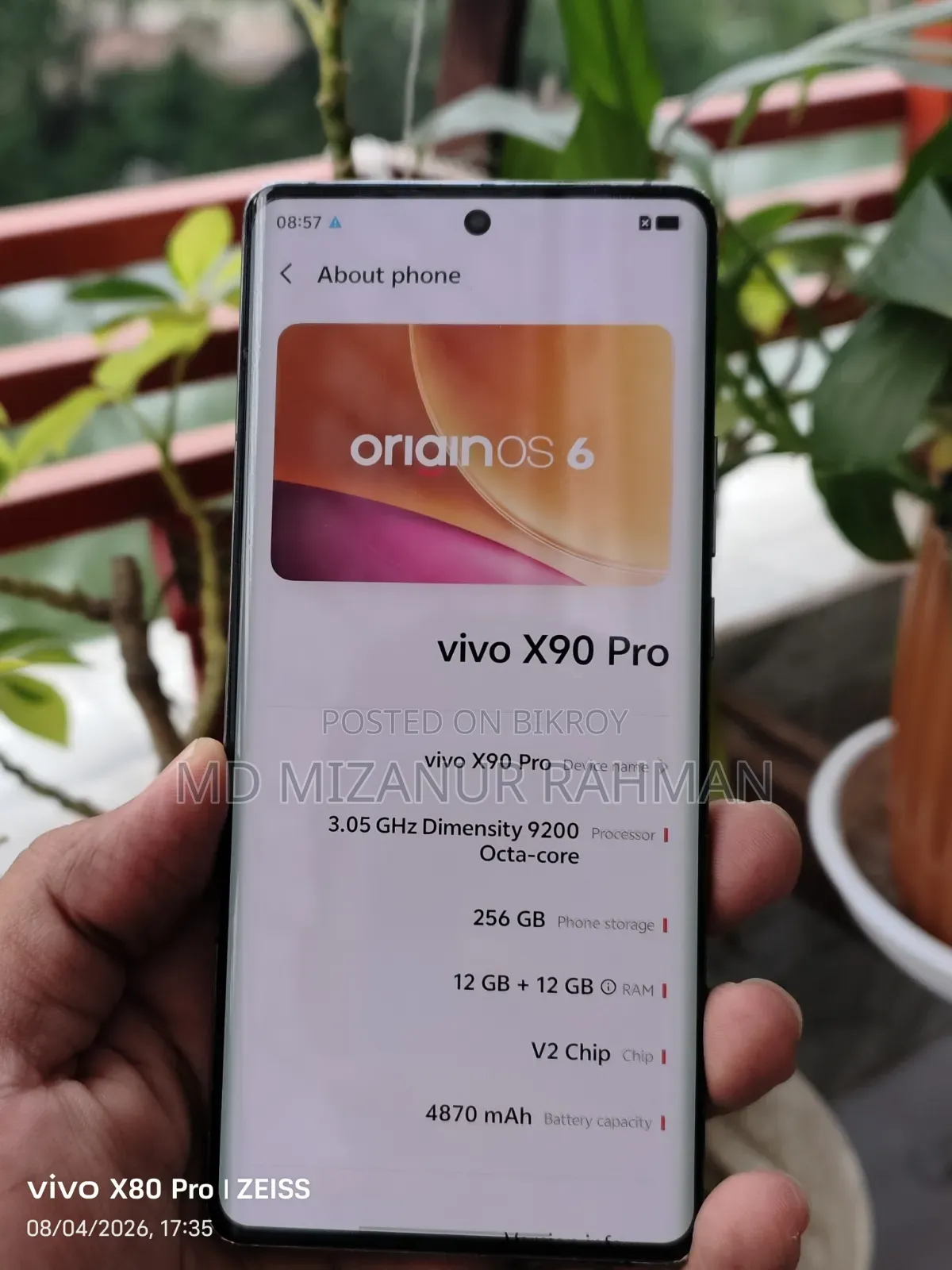 Vivo X80 Pro 256 GB Black