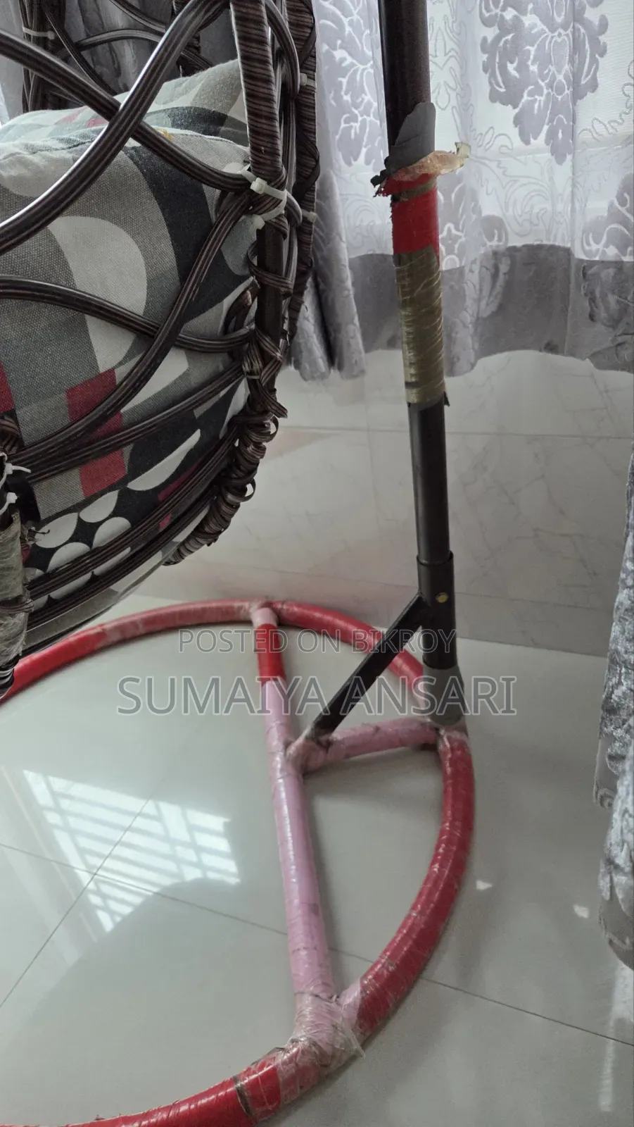 Rattan Hanging Egg Chair / Swing Chair – Good Condition