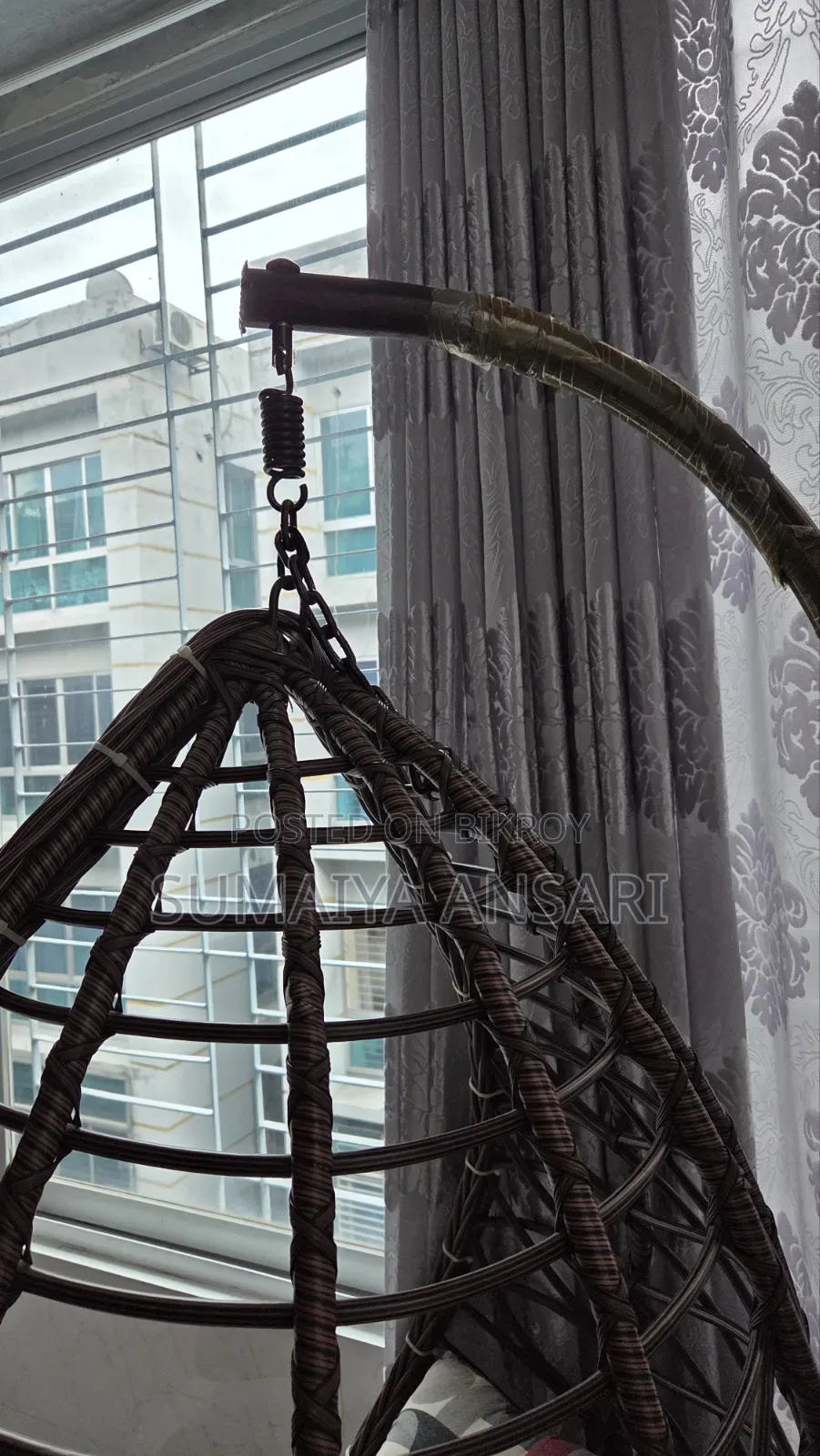 Rattan Hanging Egg Chair / Swing Chair – Good Condition