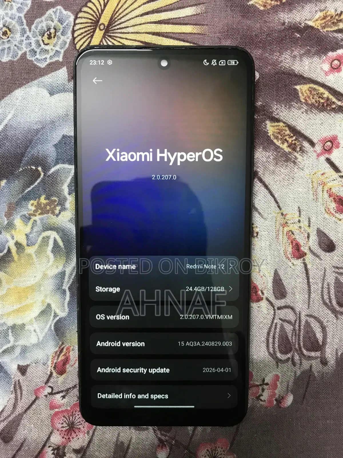 Xiaomi Redmi Note 12 128 GB Blue