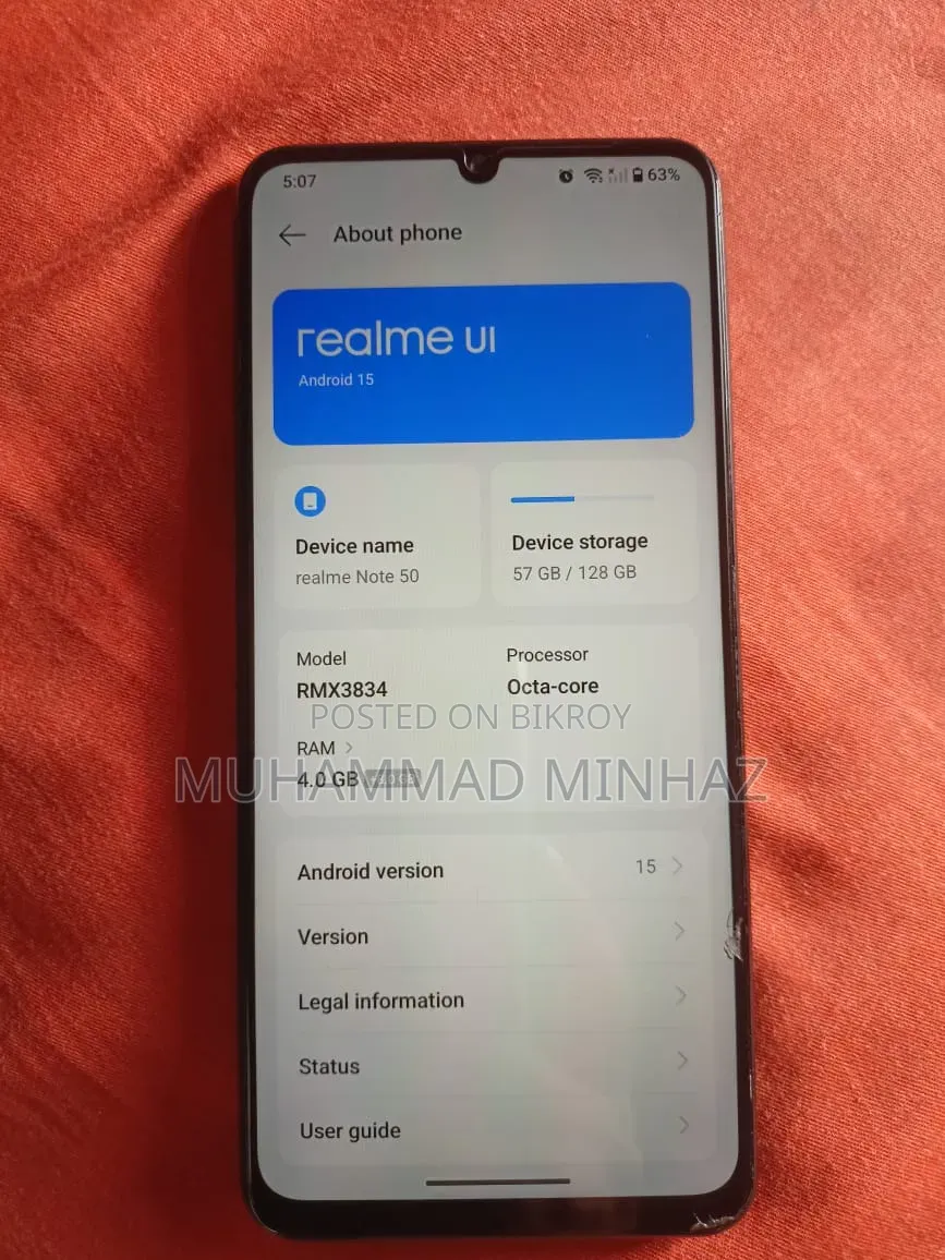 Realme Note 50 128 GB Black