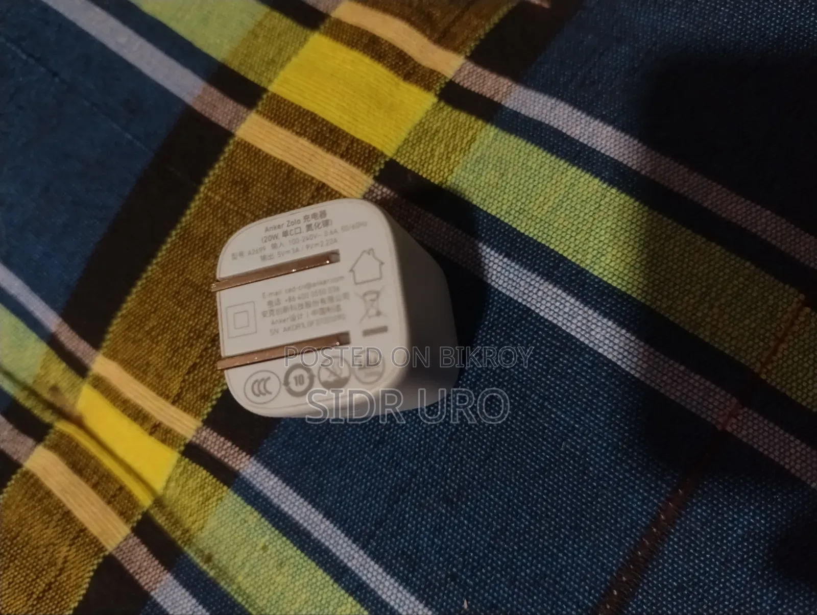 Anker 20w iPhone Fast Charger With Cable