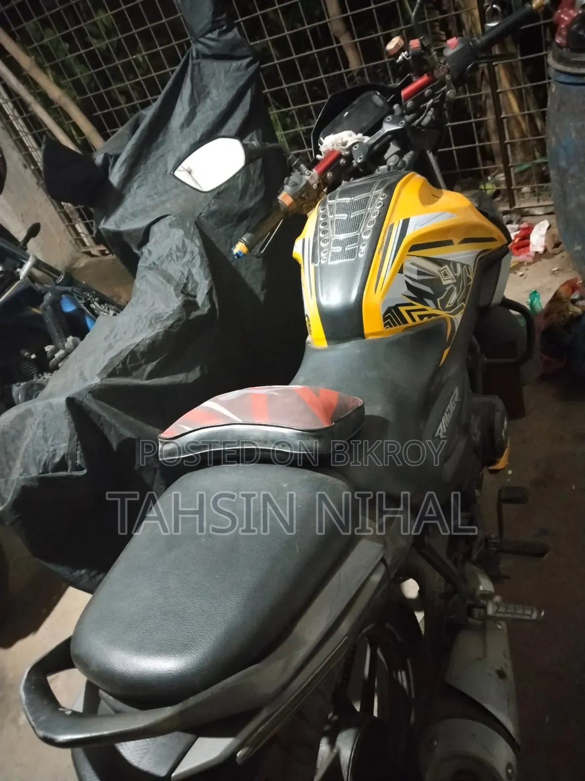 New TVS Raider 125 2022 Yellow