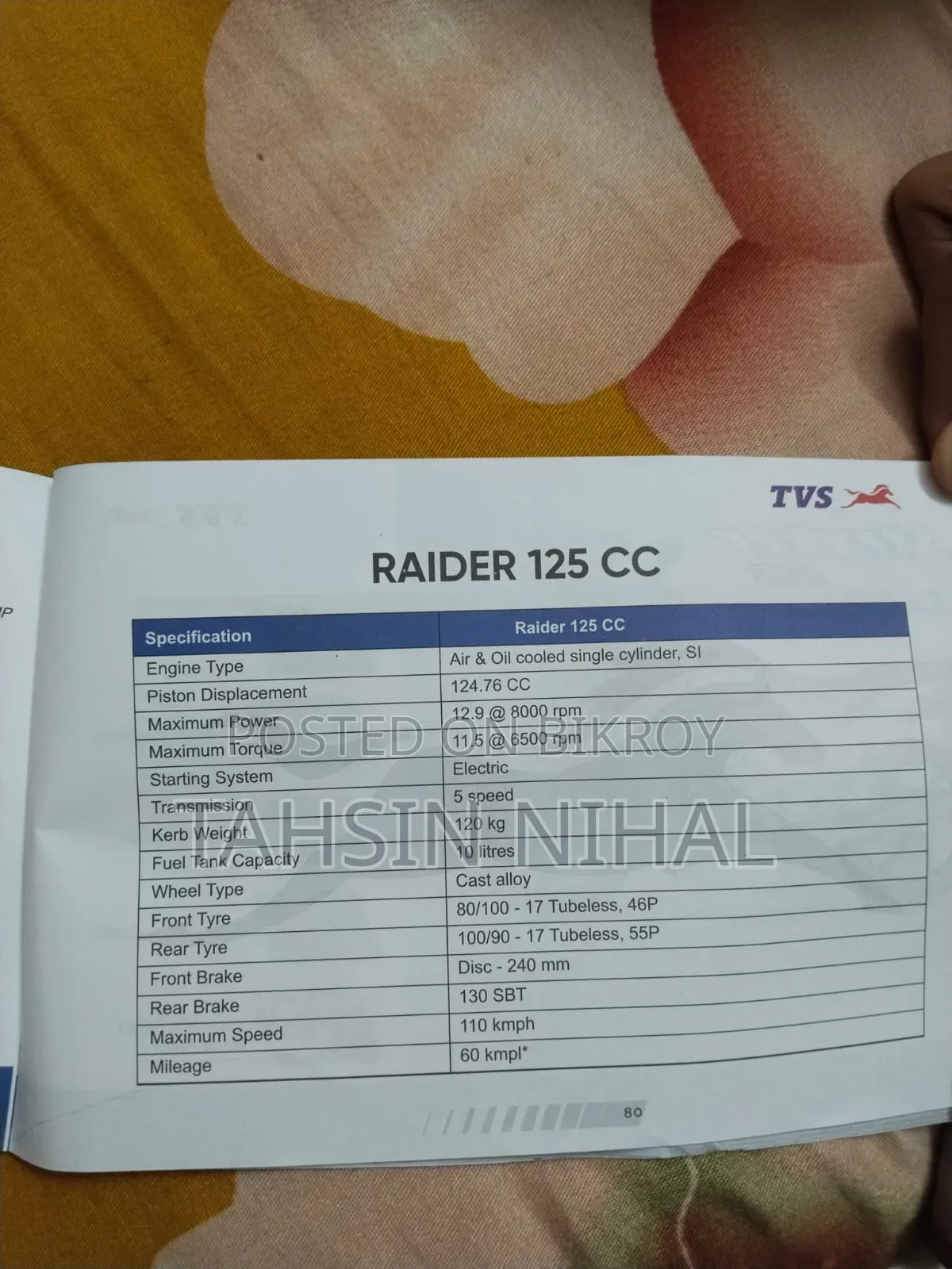 New TVS Raider 125 2022 Yellow