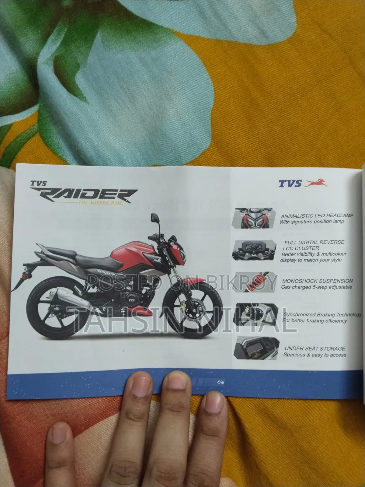New TVS Raider 125 2022 Yellow