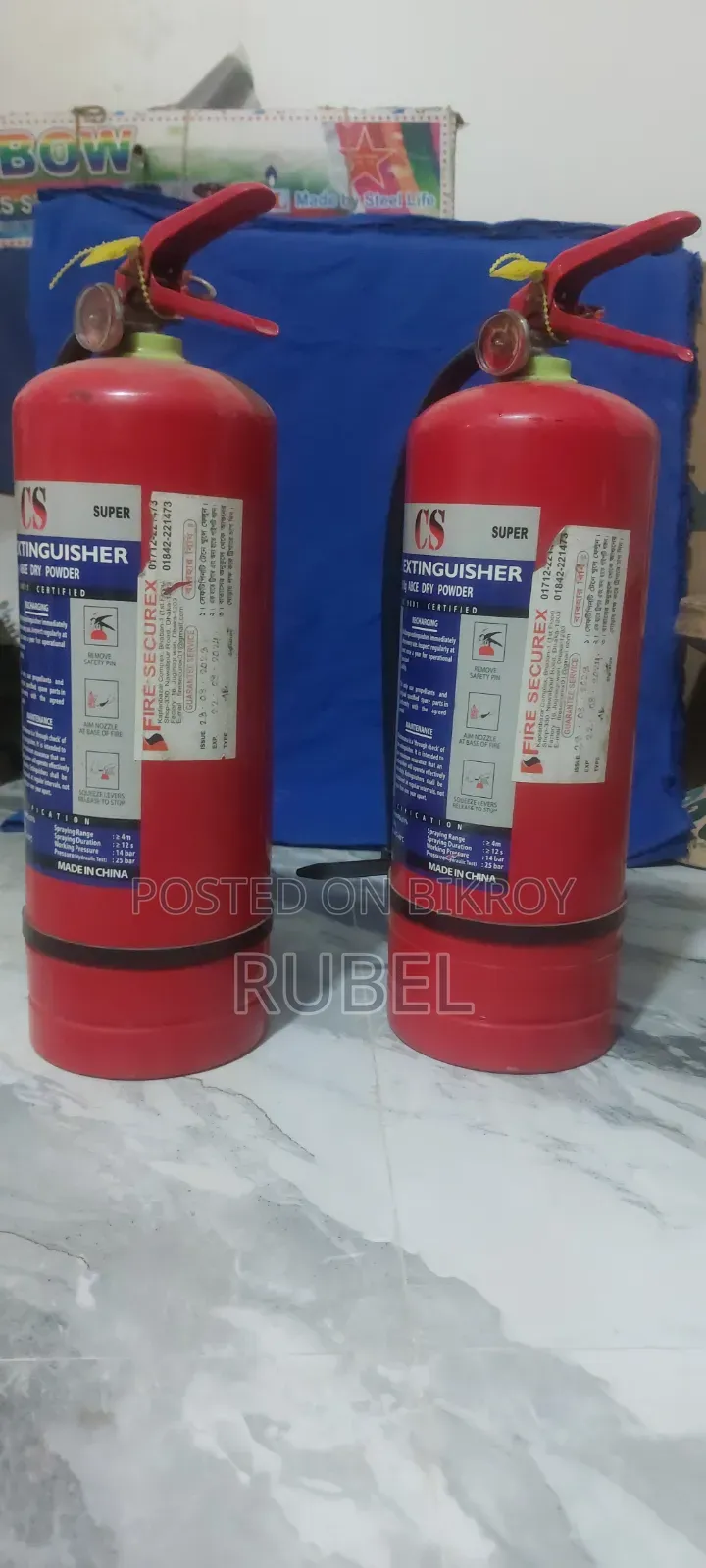 ABC dry chemical powder fire extinguishers