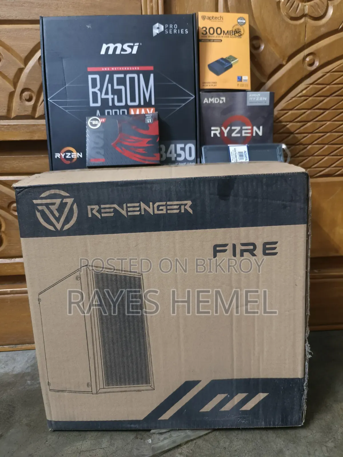 Desktop Computer 8GB AMD Ryzen 5 HDD+SSD 512GB