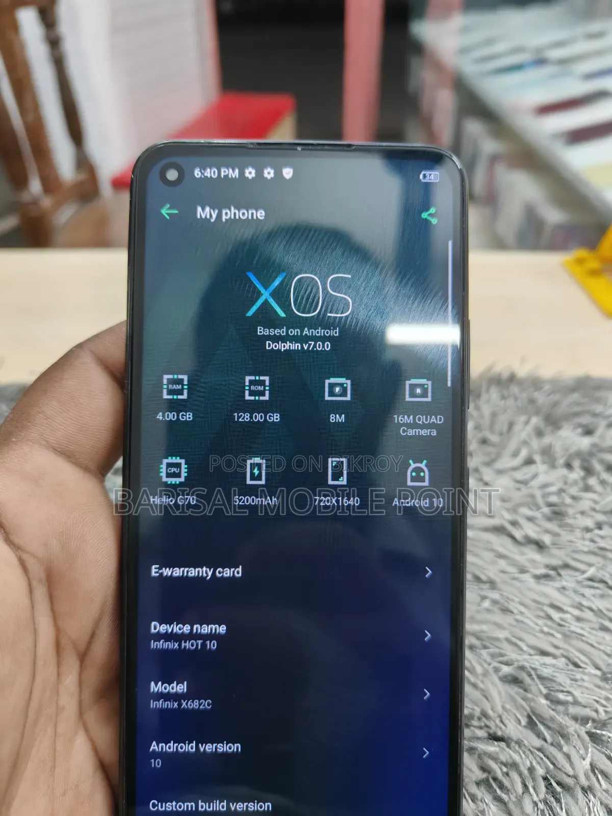 Infinix Hot 10 128 GB Black