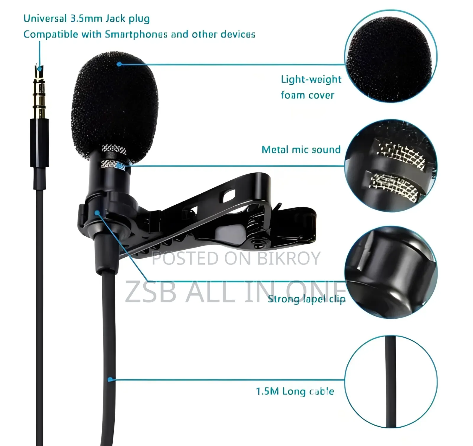 Candc U1 Microphone Proffessional Lavalier Microphone