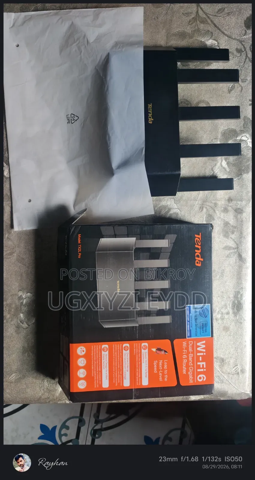Tenda TX2L Pro AX1500 Dual-Band Gigabit Wi-Fi 6 Router