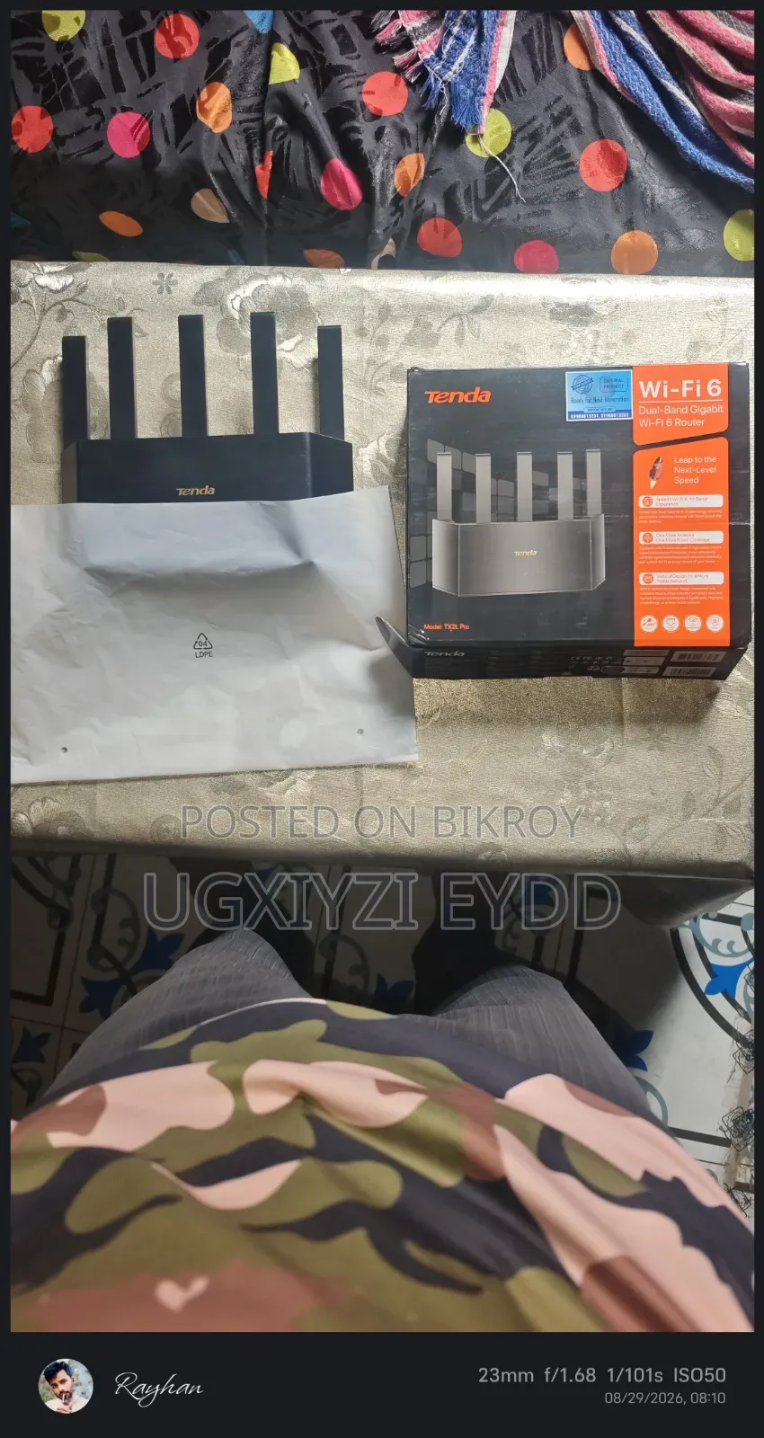 Tenda TX2L Pro AX1500 Dual-Band Gigabit Wi-Fi 6 Router