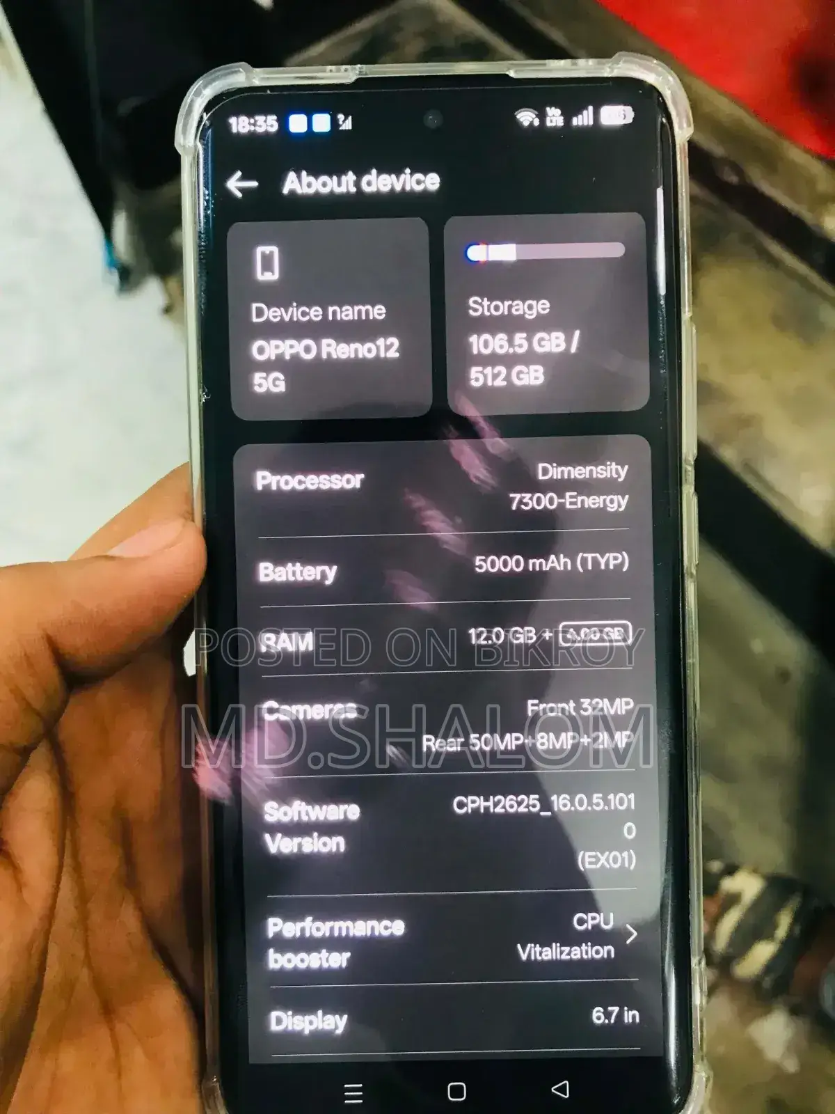 Oppo Reno12 F 5G 512 GB Black