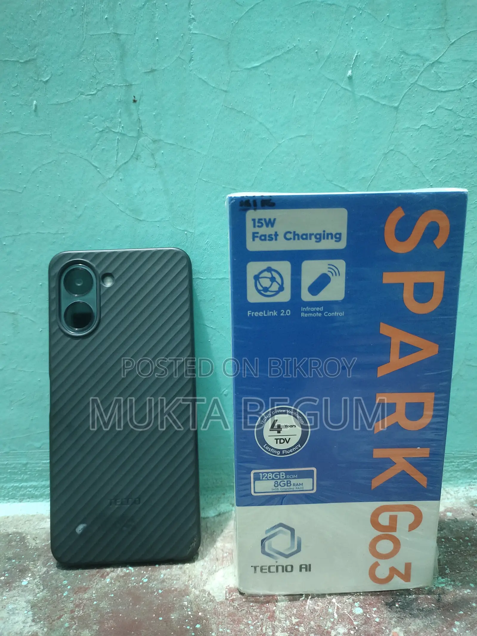 Tecno Spark Go 3 128 GB Black
