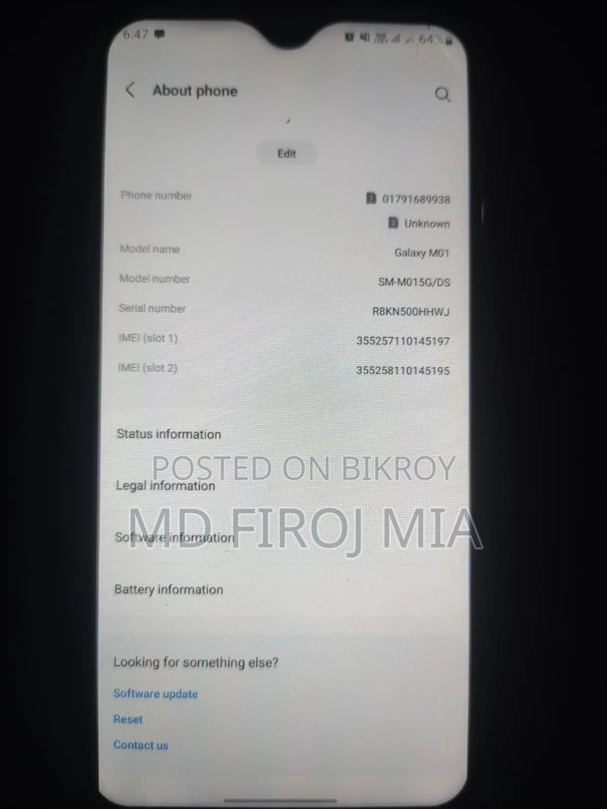 Samsung Galaxy M01 32 GB Black