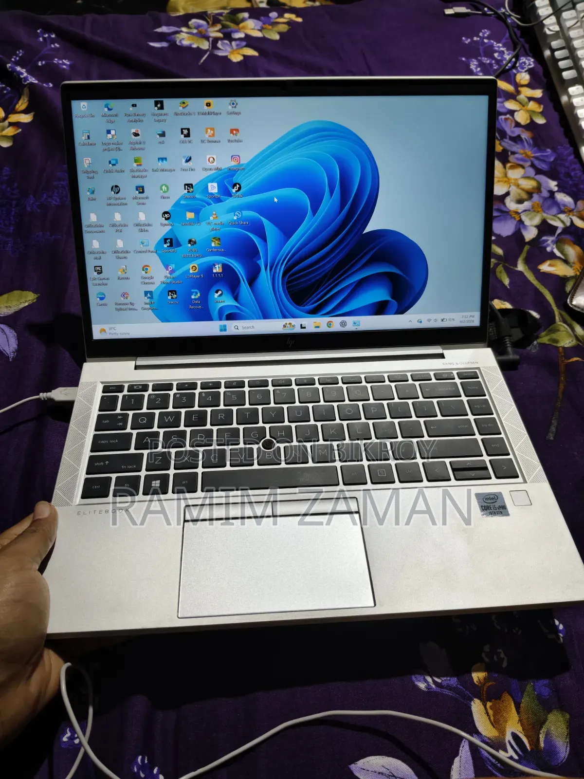 Laptop HP EliteBook 840 G7 16GB Intel Core i5 SSD 512GB