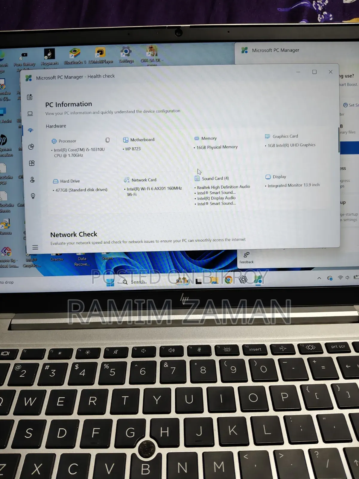 Laptop HP EliteBook 840 G7 16GB Intel Core i5 SSD 512GB