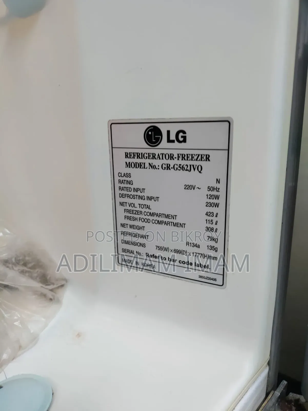 LG Refrigerator Sale