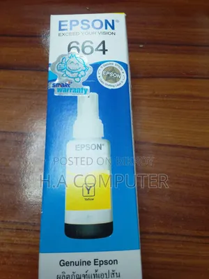 Epson 664 Genuine Ink Bottle Set – Cyan, Magenta, Black & Yellow