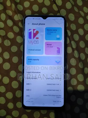 ZTE Blade V40 128 GB Blue