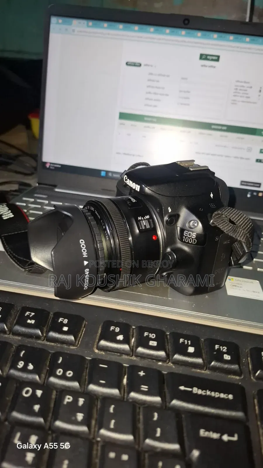 Canon 100D. 55 Mm STM Prime Lance