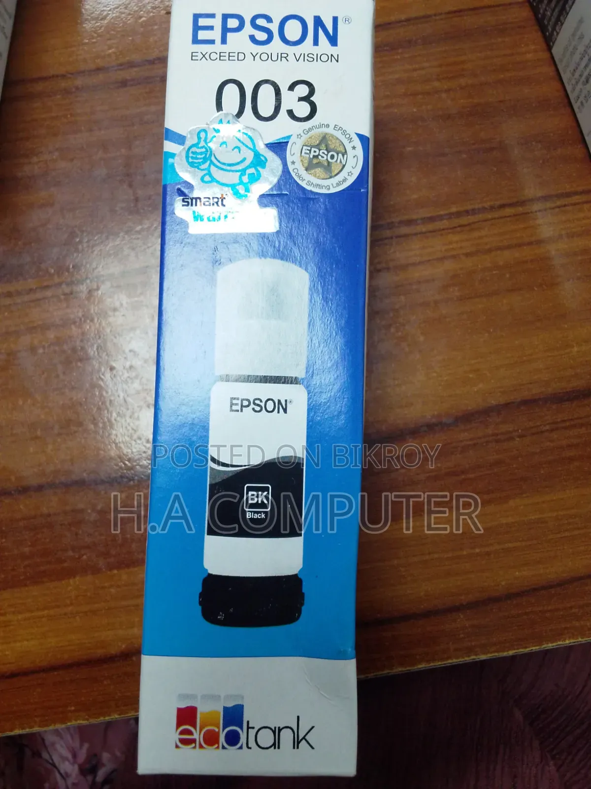 Epson 003 Ink Bottle Set – Black, Cyan, Magenta & Yellow