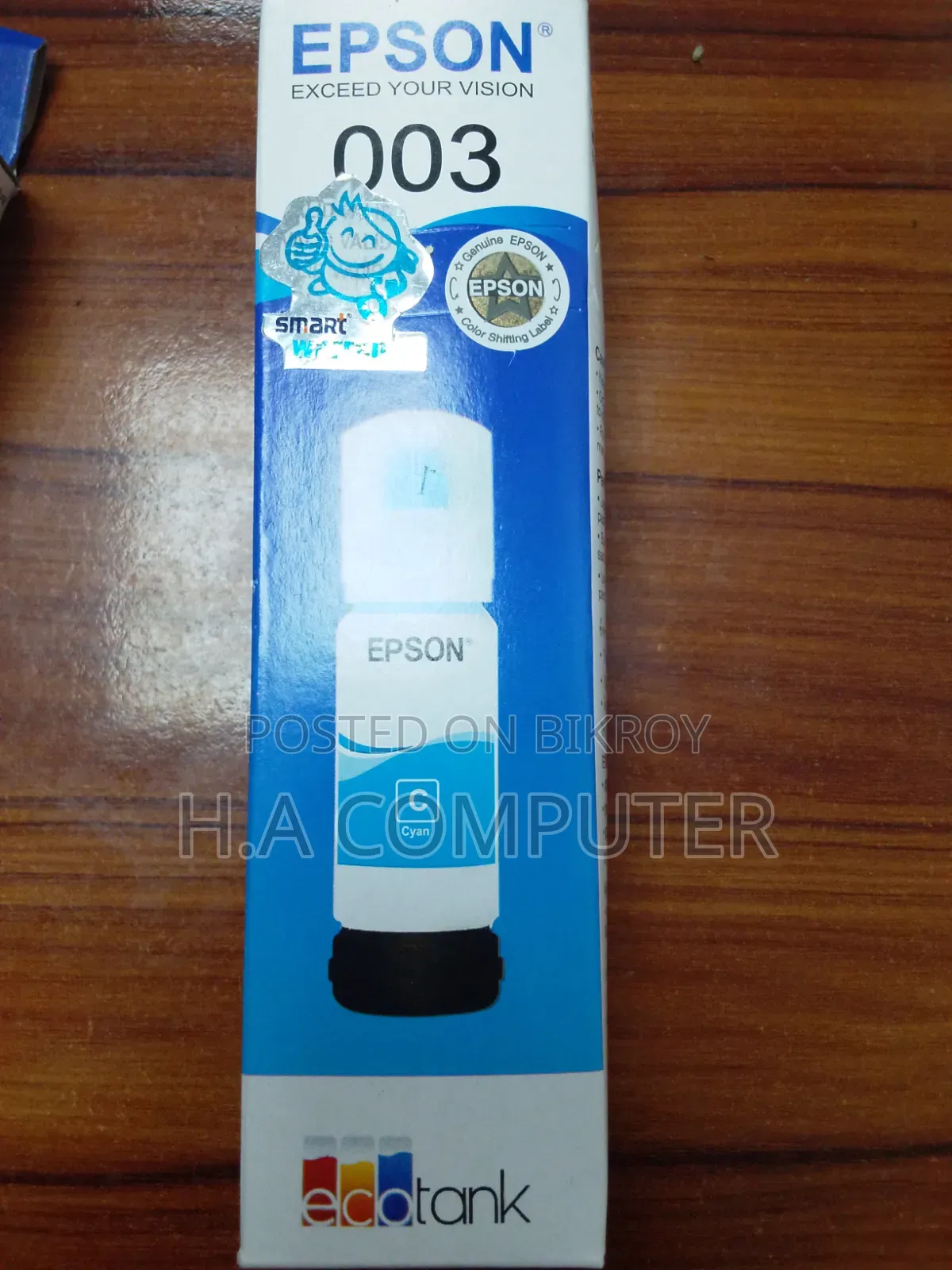 Epson 003 Ink Bottle Set – Black, Cyan, Magenta & Yellow
