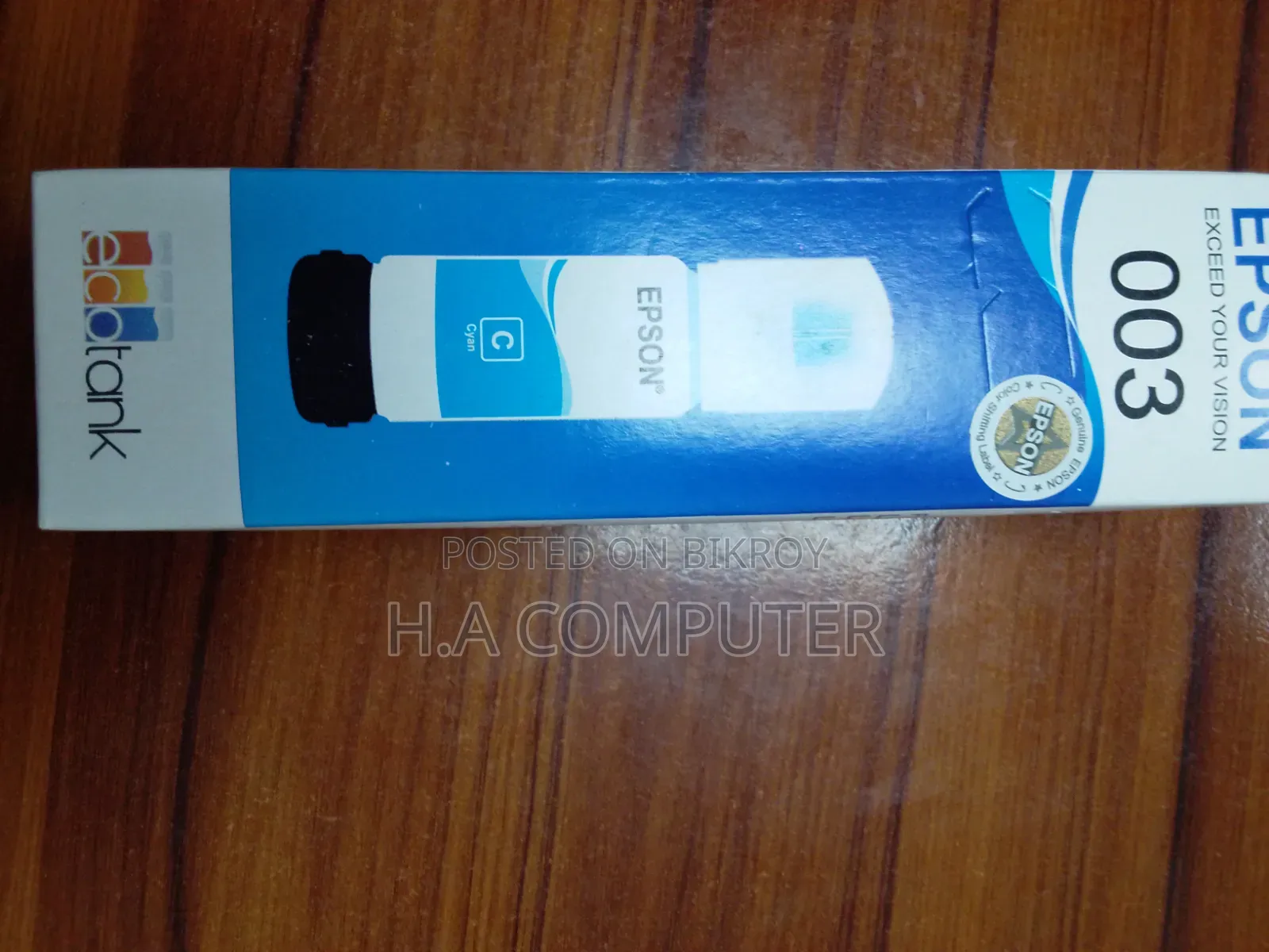 Epson 003 Black (BK) EcoTank Printer Ink Bottle