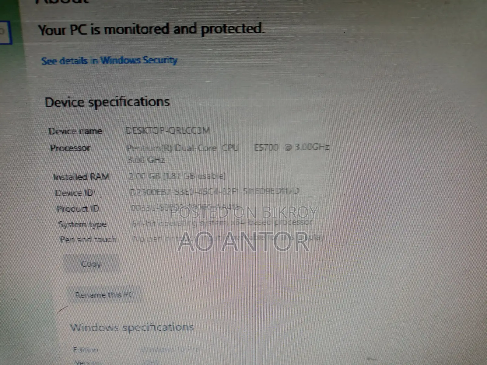 Desktop Computer Asus ROG G20CB 8GB AMD A10 SSD 128GB