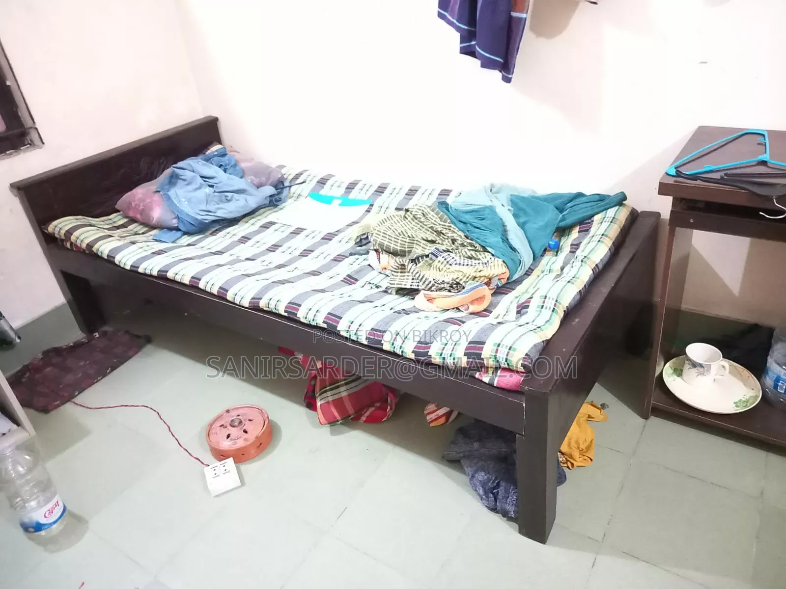 Single Bed and Computer Table for Sale
