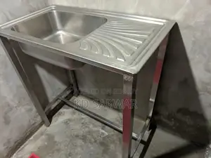 Heavy Duty Stainless SS Five Kitchen Sink With Stand