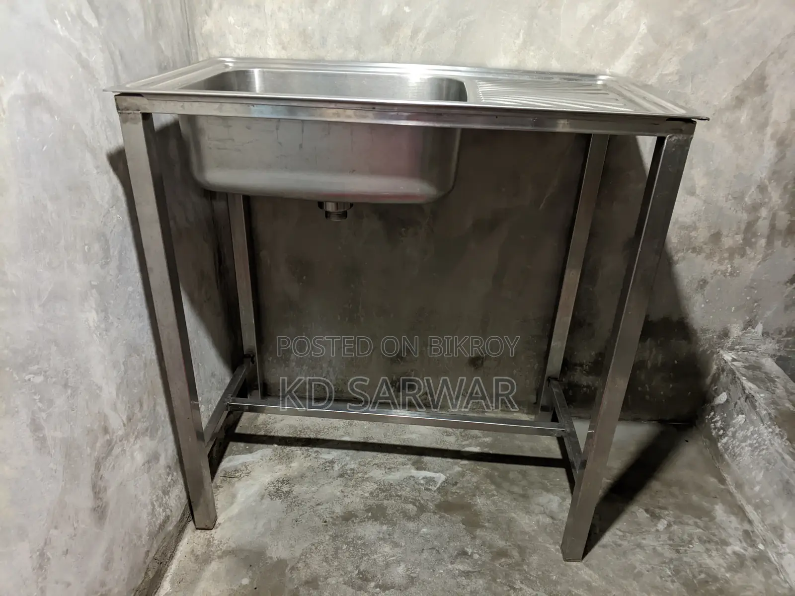Heavy Duty Stainless SS Five Kitchen Sink With Stand