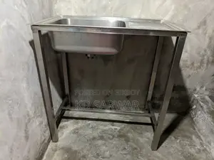 Heavy Duty Stainless SS Five Kitchen Sink With Stand