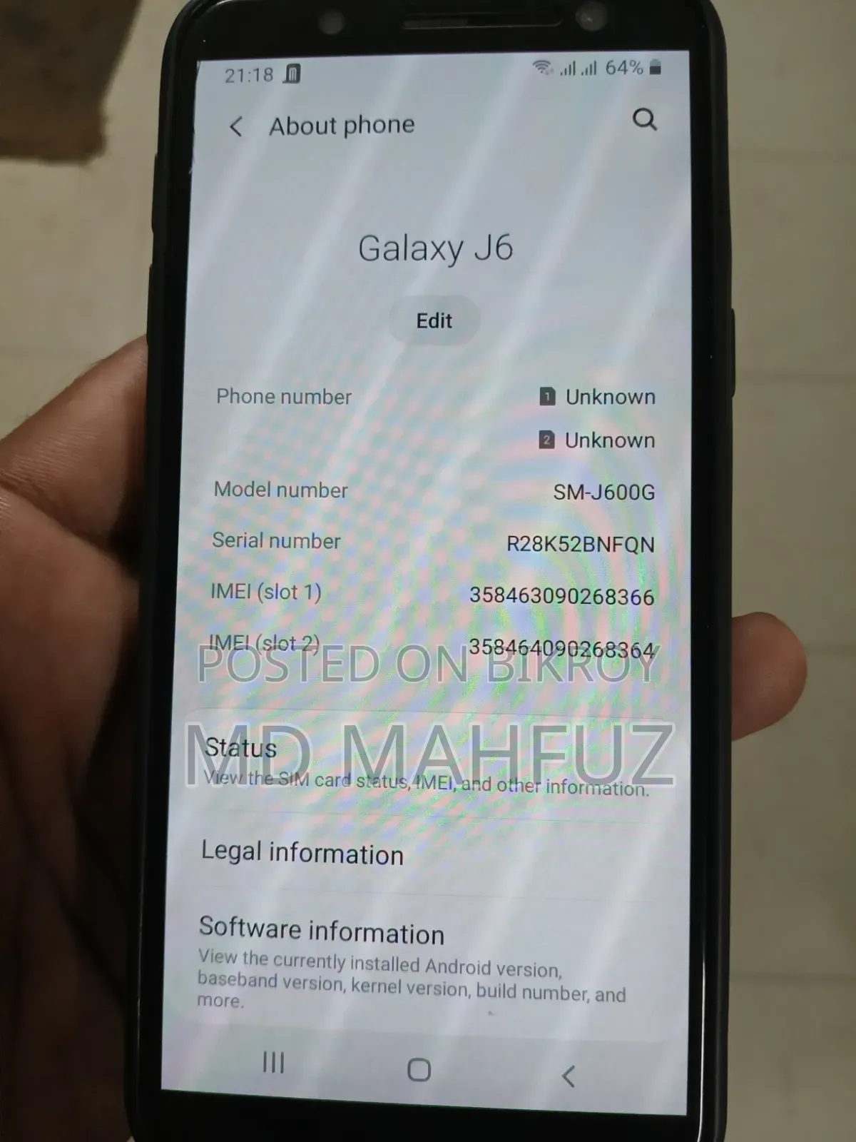 Samsung Galaxy J6 32 GB Gold