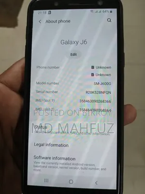 Samsung Galaxy J6 32 GB Gold