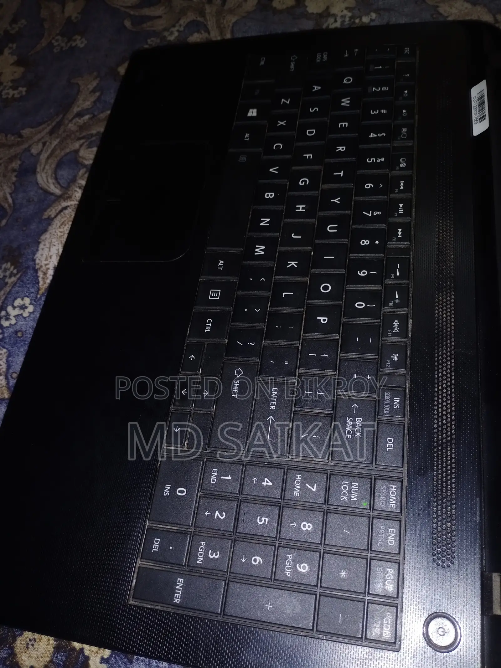 Laptop Toshiba 2GB HDD 500GB
