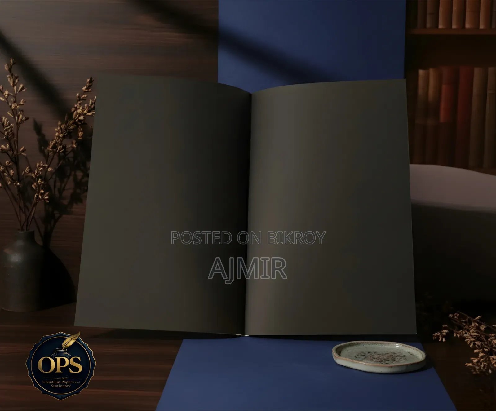 Primium Black Signature Notebook (With Free Gift 🎁 Items)