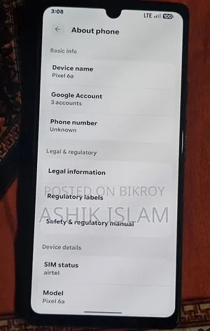 Google Pixel 6a 128 GB Black