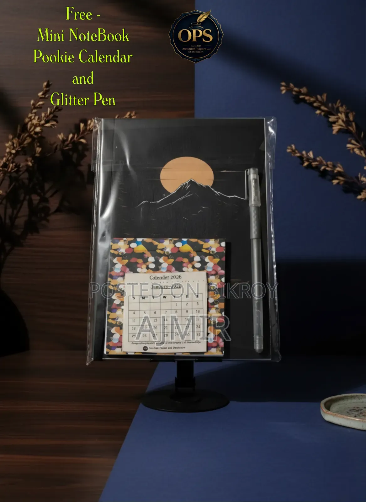 Primium Black Signature Notebook (With Free Gift 🎁 Items)