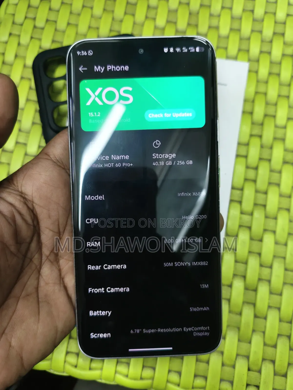New Infinix Hot 60 Pro+ 256 GB Silver