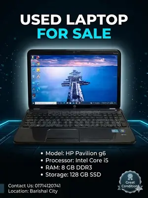 Laptop HP Pavilion G6 8GB Intel Core i5 SSD 128GB