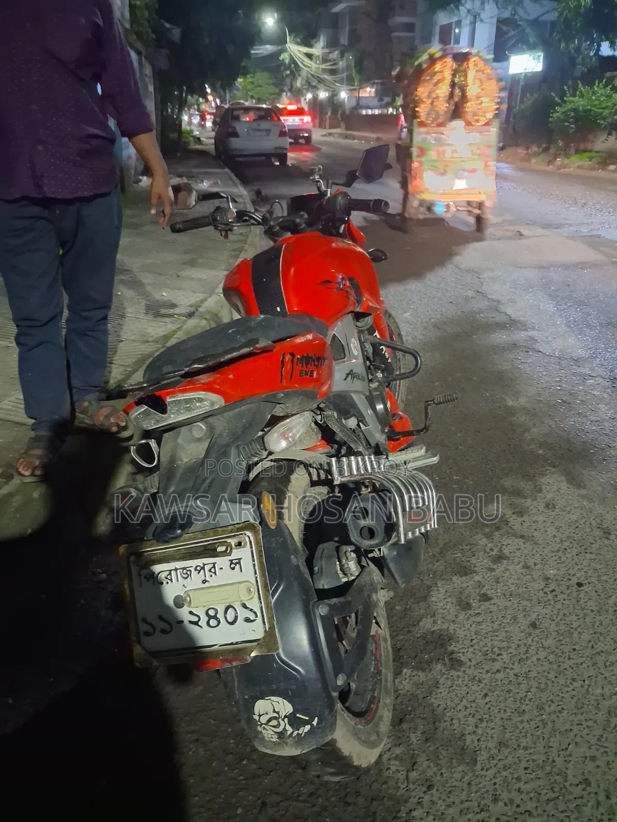TVS Apache RTR 160 2v Refresh X-connect 2020 Red