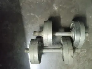 Eight Pieces Dumbbell Set With Two 10-Inch Sticks – 10Kg